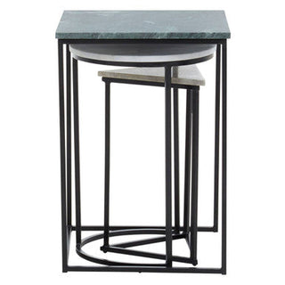 Mandoli Nest Of 3 Assorted Marble Tables