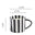Medieval black striped cup