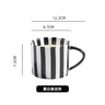 Medieval black striped cup