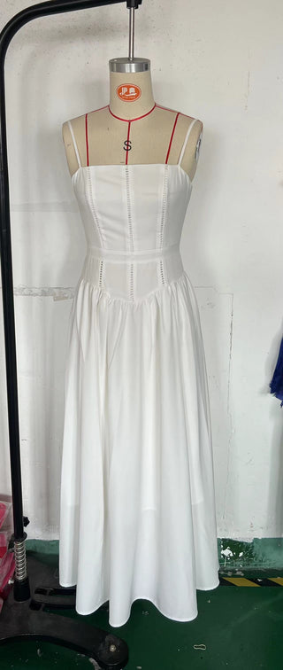 Fairy-Like Elegance,  Slimming Floral Spaghetti Strap Dress