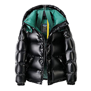 Men Shiny Short Down Thickened Jacket