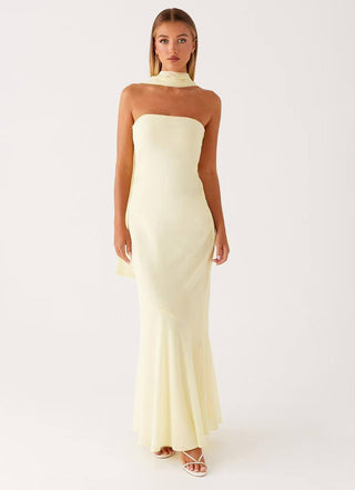 Broken flower Fishtail dress Tight Waist Slimming maxi dress