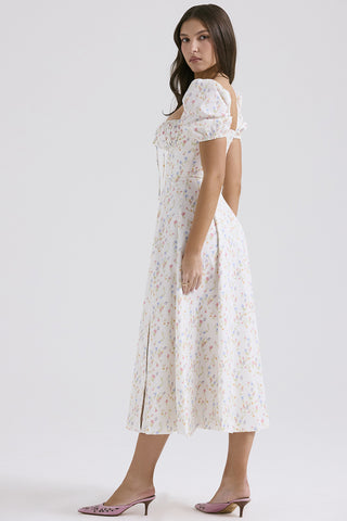 Fairy-Like Elegance,  Slimming Floral Spaghetti Strap Dress