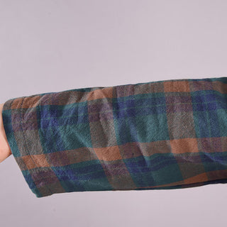 Loose Waist Slimming Look Lace-Up Mid-Length Plaid Dress