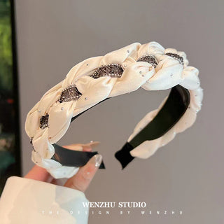 Spring And Summer Headband Women's High-end Hand Woven Baby's Hair Accessories Temperament Small Fragrance Female Headdress Yiwu Wholesale