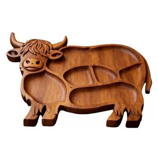 Highland cow Wooden shaped Food Tray for platter