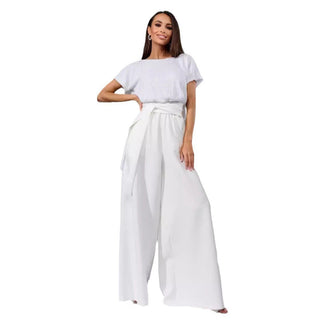 2025 Spring Cross-Border New Amazon Export European And American One-Piece Sequined Fashion Short-Sleeved Casual Jumpsuit Pants