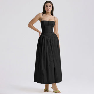 Fairy-Like Elegance,  Slimming Floral Spaghetti Strap Dress