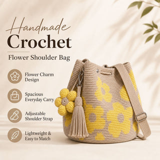 Handcrafted Crochet Flower Bag
