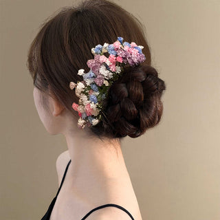 Pink Mist Flower Fairy~Starry Sky Hairpin, Sweet And Elegant Ancient-Style Hairpin,