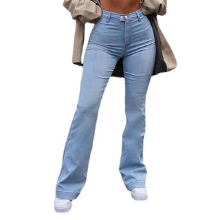 Thin Washed Jeans / women denim Trouser