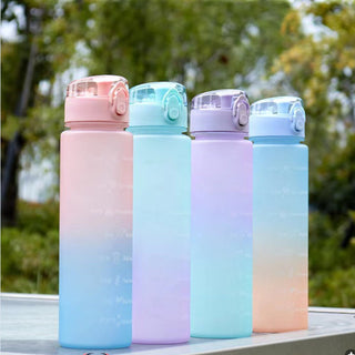 Gradient Large Capacity Hydration Reminder Bottle 3 bottles set.