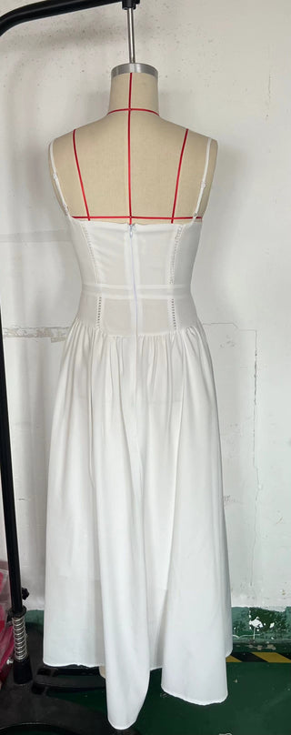 Fairy-Like Elegance,  Slimming Floral Spaghetti Strap Dress