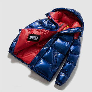 Men Shiny Short Down Thickened Jacket