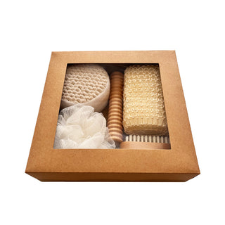 Bath Suit Seven-piece Bath Towel Bath Brush Grinding Stone Sisal Bath Flower Suit Holiday Gift Box Gift