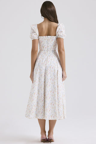 Fairy-Like Elegance,  Slimming Floral Spaghetti Strap Dress