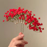 Red starry hairpin