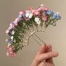 Colorful gypsophila hairpin