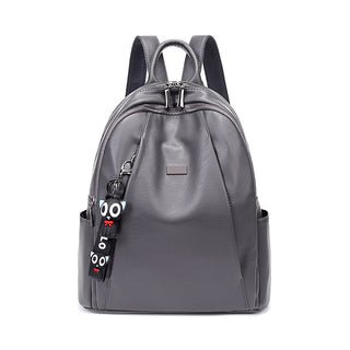 Genuine Leather Cowhide Large Capacity Casual Travel Backpack  For Women