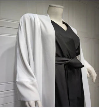 Muslim Chiffon Patchwork Cardigan Coat