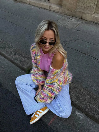 Rainbow Stripe Cardigan