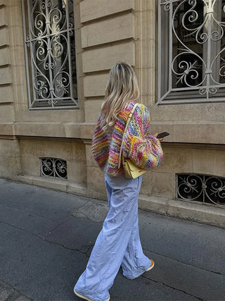 Rainbow Stripe Cardigan