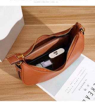 Retro_Leather_Underarm_Moon_Bag_in_black_and_brown_1