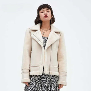 Women Fur Coat Winter Leather Jacket - Hstrends