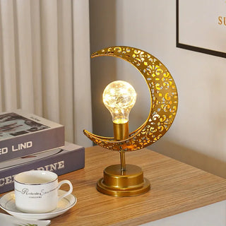 Ramadan Desk Lamp Led Moon Lamp Decoration for Home Metal Ramadan Kareem.