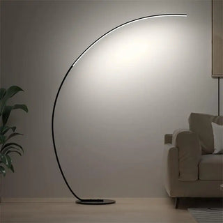 Nordic LED Corner Floor Lamp Simple Black White Floor Light For Dining Room Living Room