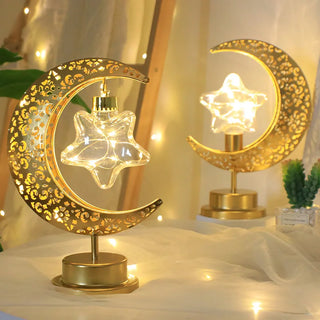 Ramadan Desk Lamp Led Moon Lamp Decoration for Home Metal Ramadan Kareem.