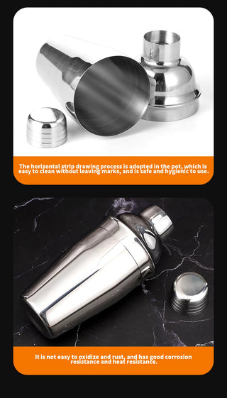 Stainless Steel Bartender Set, Shaker Set, - Hstrends