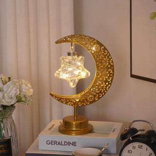 Ramadan Desk Lamp Led Moon Lamp Decoration for Home Metal Ramadan Kareem