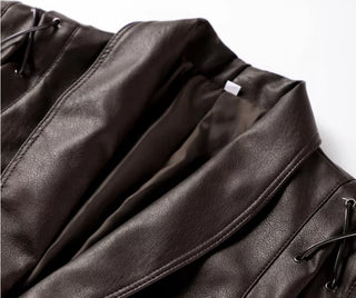 Women’s Faux Leather Motorcycle Coat