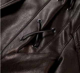 Women’s Faux Leather Motorcycle Coat