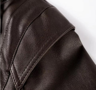 Women’s Faux Leather Motorcycle Coat