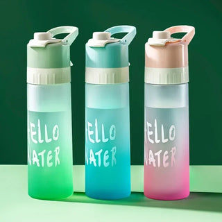 BPA free 700ml Water Bottle for Girls Outdoor Sport Fitness Water and Spray Bottle