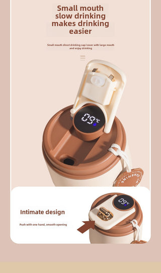 Homy's Temperature Measuring Stainless Steel Travel Coffee mug