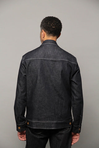 Turner Long Sleeve Shacket - Denim Stay Blue