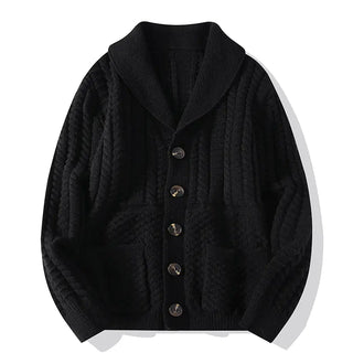 Men's Long Sleeve Sweater Cardigan Coat