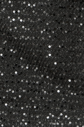 Yumi Black Boucle Sequin Mini Skirt