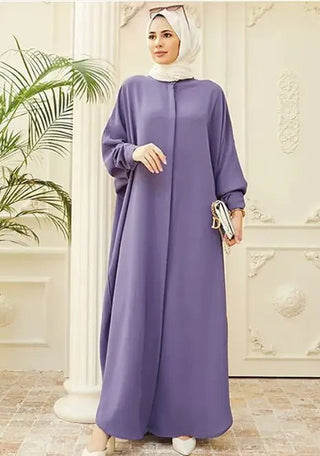 Abaya Long Sleeve Shirt modest Dress - Hstrends