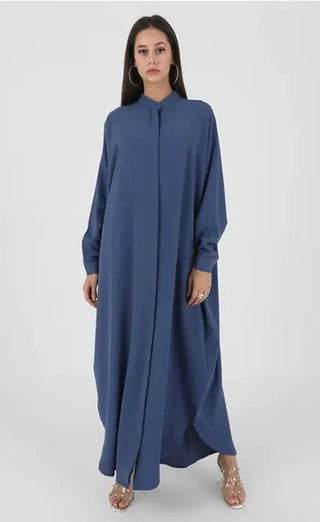 Abaya Long Sleeve Shirt modest Dress - Hstrends