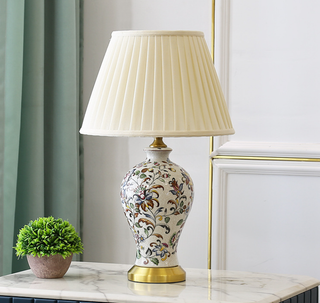 Classic Ceramic Lamp with Porcelain Finish (One Piece)