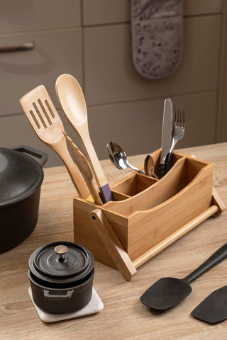 Aleki Bamboo Utensil Or Cutlery Holder - Hstrends