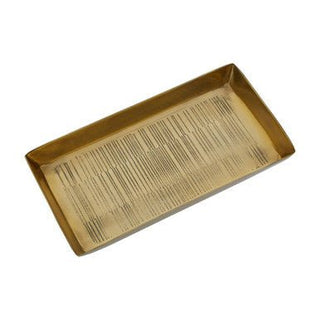Allegra Gold Line Effect Bathroom Tray - Hstrends