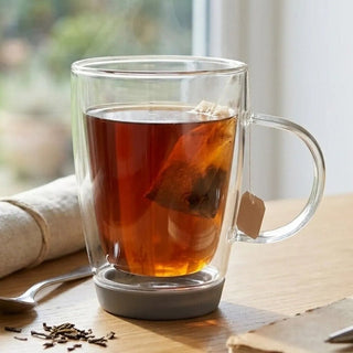 Amari Double Wall Glass Mug with Silicone Base 350ml - Hstrends