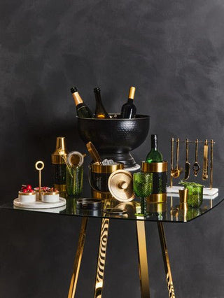 Ankara Black Finish Champagne Bowl - Hstrends