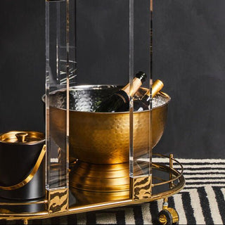 Ankara Gold Finish Champagne Bowl - Hstrends