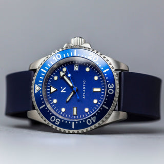 'Atlantic' Dive Watch (40mm) | Deep Night - Hstrends